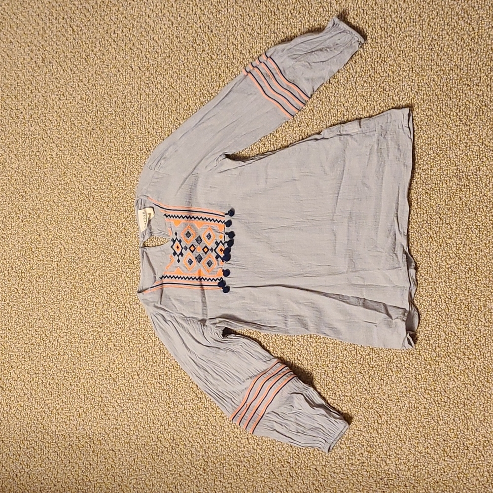 Hayden 9/10 Embroidered Top